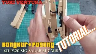 How to Disassemble and Reassemble the Q3 P320 M17 M18 | Airsoft Spring Tutorial | Yuki Ventura