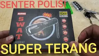 UNBOXING & REVIEW SENTER POLISI SWAT T6, SUPER TERANG.