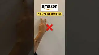 Amazon Best Find ❌ No Drill No holes on walls #amazon #shorts #ytviralshorts #walldecor