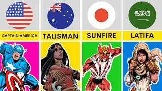 Marvel Superheroes From Different Countries