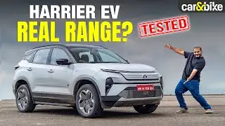Tata Harrier EV Real World Range Tested | How Many Kilometres For 75kWh QWD? | C&B Range Test