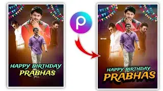 Multiple Happy Birthday Photo Banner editing in PicsArt || Birthday wishes photo editing 2025🔥
