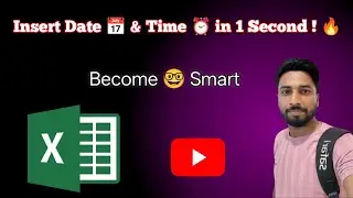 🤩Do you want to know the secrets  | Type Date & Time in 1 Second! #excel #shortcutkeys #most #skills