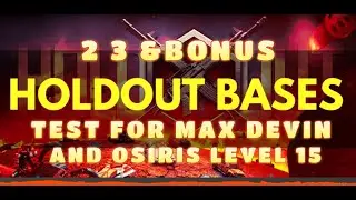 WAR COMMANDER - HOLDOUT  MAX DEVIN WITH LVL 15 OSIRIS TEST ON 2 3 & BONUS BASE RUBI ON