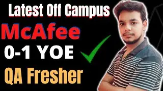 McAfee Mega Hiring Drive | Fresher | 2021 | 2022 Batch | Latest Off Campus Job Drive 2022 |