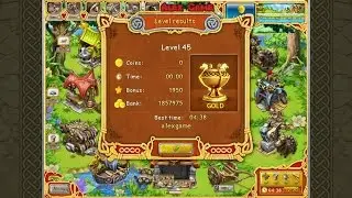 Farm Frenzy Viking Heroes Standart Level 45 GOLD Веселая ферма Викинги Стандарт Уровень 45 Золото
