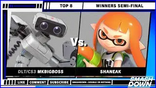 SmashDown : Double or Nothing - Top 8 - MKBigBoss (R.O.B) VS Shaneak (Inkling) - SSBU