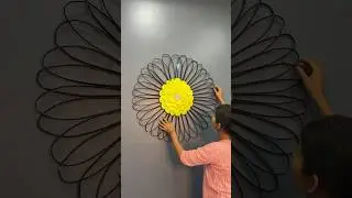 Reusing old newspaper for wall decor 💫 #shorts #youtubeshorts #viral #diy #crafts #papercrafts #fun