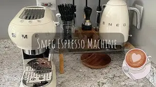 Smeg Espresso Machine in Cream