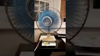 vintage 10 inches efc blue blades fan
