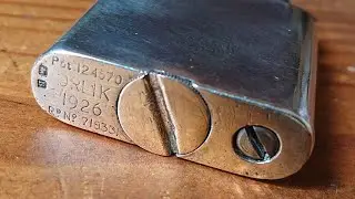 【100 year old petrol lighter】Sterling silver ORLIK 1926 restoration