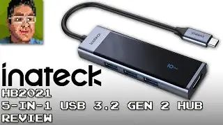 Inateck HB2021 USB 3.2 Gen2 10Gbps USB 5-in-1 Hub Review