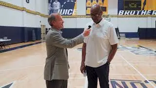 Men's Basketball: Head Coach Mike Jones post-game interview after Elon