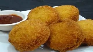 Crispy Chicken Bread Patties | Bakery Style Snack at Home | Easy & Tasty 3- Min Recipe