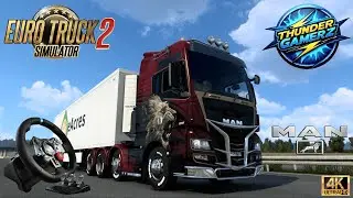 640 HP Euro Beast! 🥛 MAN TGX Hauls Milk: Salzburg to Linz (156km) | ETS2 G29 Gameplay