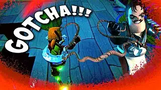 BRUTAL Fights with the MAD Butcher Neighbor! 😵👀 #edited Secret Neighbor @TGW