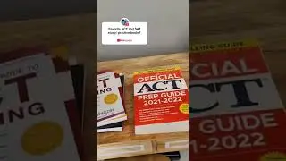 Best ACT and SAT Prep Books #actprep #sat #satprep #highschool #testprep #studytips #study #studying