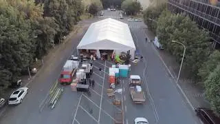 L'allestimento della mostra 