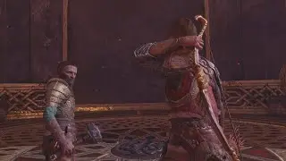 Sindri Gets Angry At Atreus For Not Shooting The Asgard's Wall - God Of War: Ragnar&ouml;k