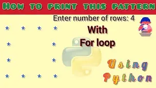 how to print this pattern in python using for loop and if statement