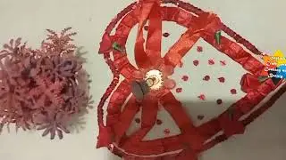 Heart shape with ribbon 🎀🎗️ by stylish craft with Cooking and Beauty 