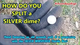 WE find SILVER! Metal Detecting w/ Florida Nox! A coin find FIRST for MENARDO! An old ground park!