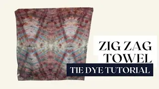 Zigzag Ice Dye Towel Tutorial | Warrior Princess Color Magic + Folding Tips!