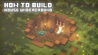 Построили СТАРТОВЫЙ ДОМ ПОД ЗЕМЛЕЙ в Minecraft 4k | HOW WE BUILT AN UNDERGROUND HOUSE IN MINECRAFT