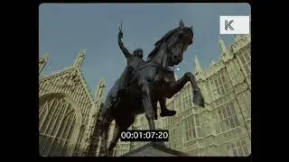 1980s London Horse Riders On Rotten Row, Richard The Lionheart, Achilles, Statues