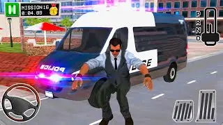 Police Van Simulator - American Policeman Bus (2020) Driver - New App GamePlay