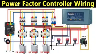 Power Factor Controller Wiring Diagram | Power Factor Panel Wiring | APFC Relay Connection