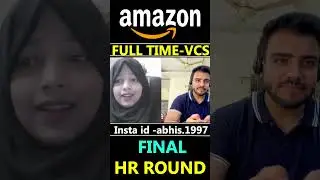 Amazon HR Final Round VCS Questions / Full time Employee VCS / Work From Home