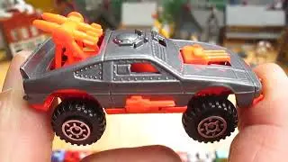 STING ROD - 1996 Hot Wheels Rivets & Rockets Toy Car Unboxing Review - 4x4 Weapons Gun Truck no. 488