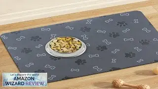 Pet Cat Dog Food Mat Non Slip Mat for Dog Water Bowl Review