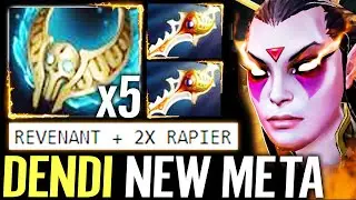 🔥 DENDI Templar Assassin Revenant's Brooch + 2x Rapier &mdash; NEW META Max Physic Legend Carry Dota 2 Pro