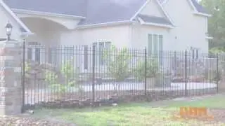 Residential Wrought Iron Fence by www.fence-depot.com