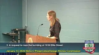 Historic Preservation/Design Review Commission Meeting - January 13, 2026