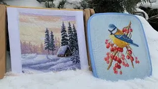 Вишивка січня Фініші❄️Готові роботи Olanta та Повітруля❄️Вишивка хрестиком 