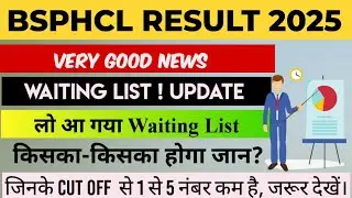 BSPHCL RESULT ! BSPHCL EXAM WAITING LIST 2025 ! BSPHCL WAITING LIST UPDATE ! मेरा सिलेक्शन नहीं हुआ?