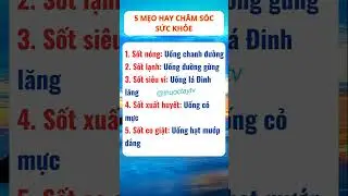 5 mẹo hay chăm s&oacute;c sức khoẻ  #thuoctaytv #meohay