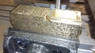 CNC Milling brass Фрезеровка латуни ЧПУ ArtCam
