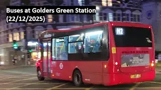 Buses at Golders Green Station (22/12/2025) (Happy new year)
