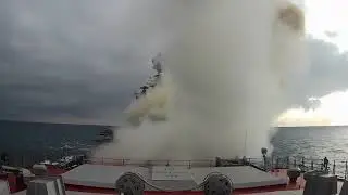 Granit p-700 supersonic missile launch
