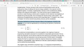 oil recovery factor
