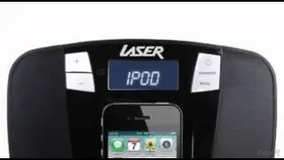 Laser iPhone speaker dock with DAB+ radio & alarm clock