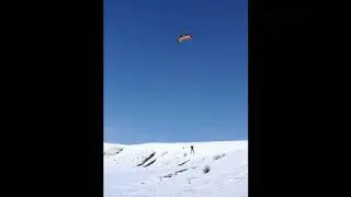 Winter kite jump