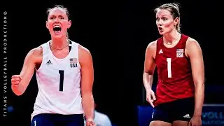 Micha Hancock Legendary Volleyball Setter from USA - Powerful Attacks | VNL 2021