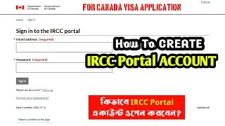How to create IRCC Portal Account step by step || IRCC Portal || Canada IRCC Portal Account