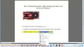 Download & Update AMD ATI Radeon Graphics Card Drivers For Windows 11/10/8/7/Vista/XP SP3