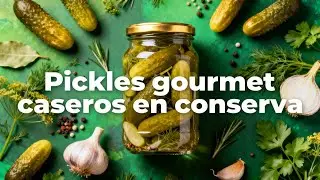 Pickles caseros gourmet RECETA COMPLETA Conserva latina  #facil #Rapido #gratis #Pickles